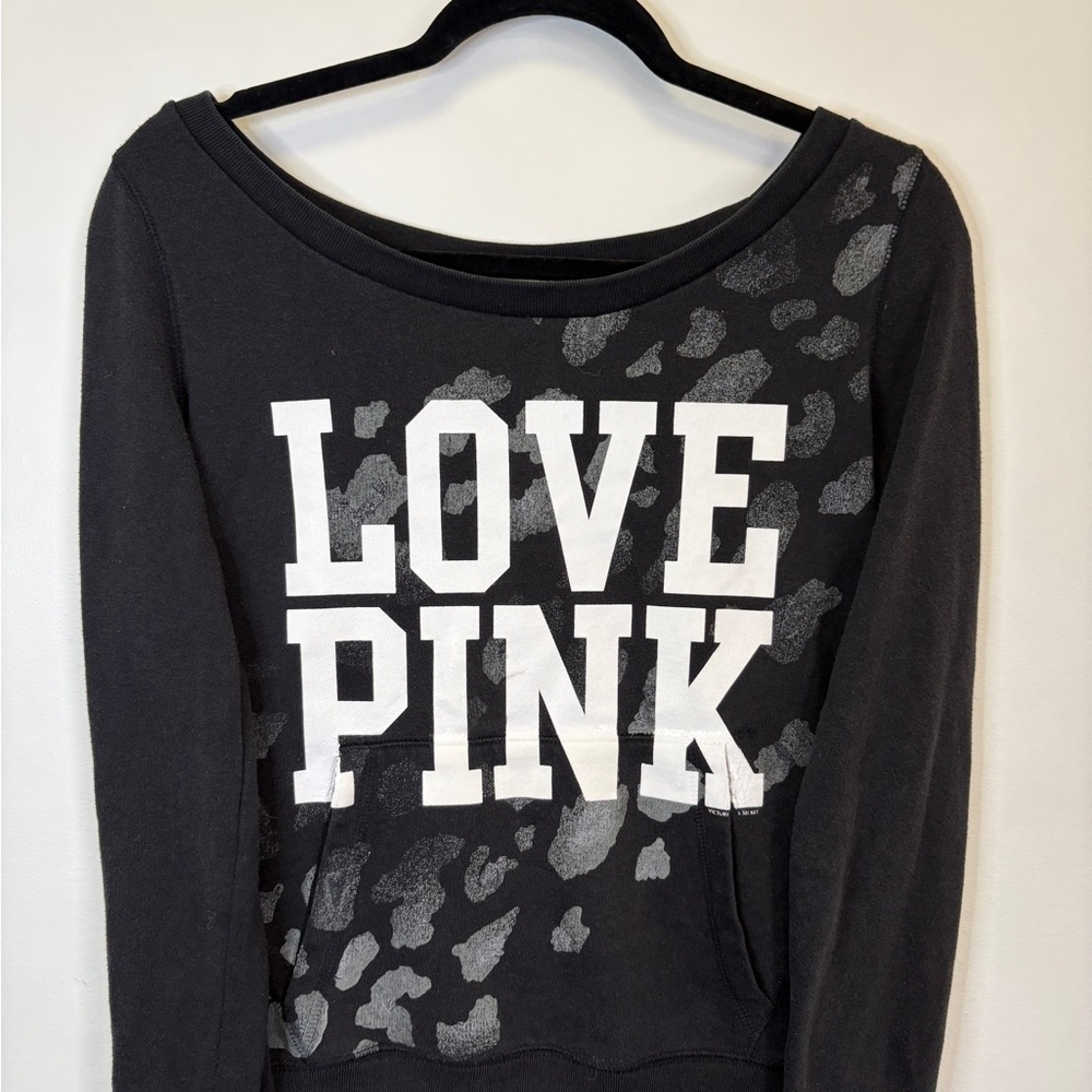PINK Victoria's Secret Black Sweatshirt